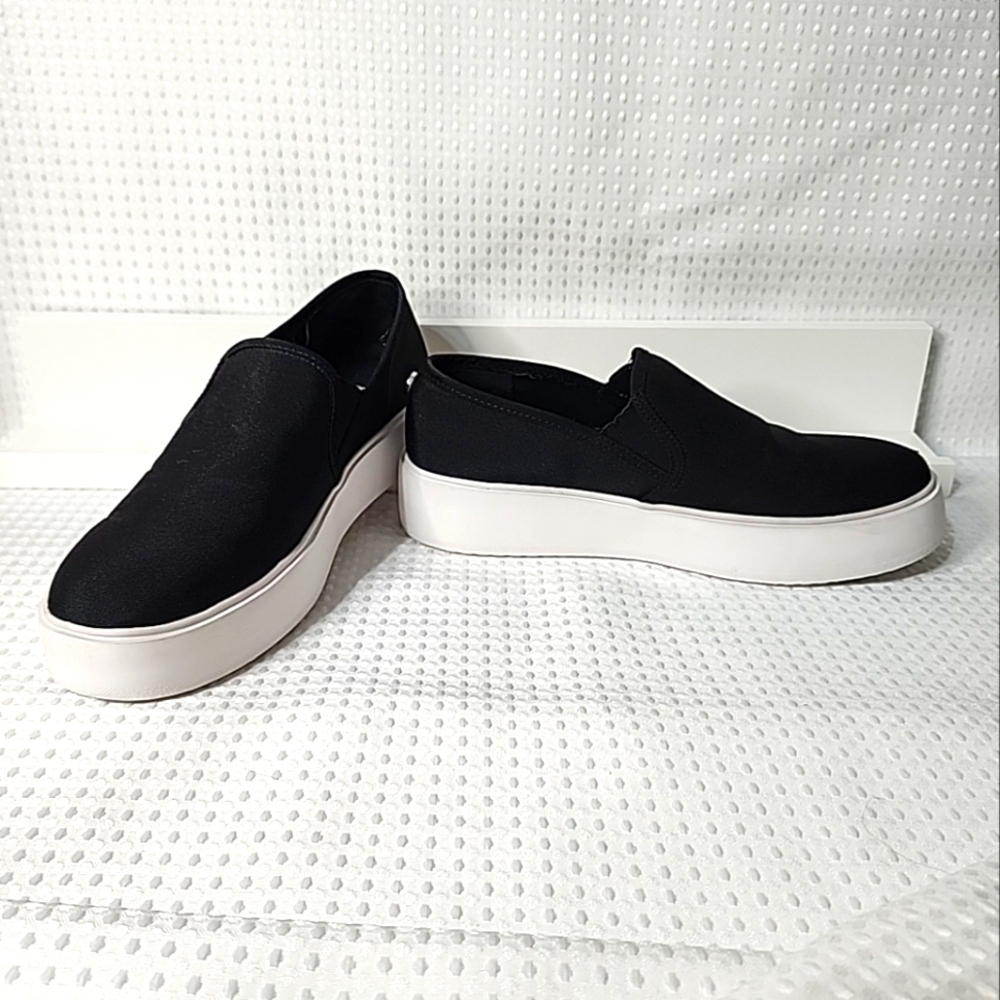 Women sz 8 Platform Casual Sneakers Slip on Canvas Shoes Steve Madden